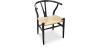Buy Dining Chair Scandinavian Design Wooden Cord Seat - Wish Black 16432 with a guarantee