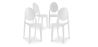 Buy X4 Dining chair Victoire Design Transparent White 16459 in the Europe