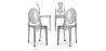 Buy X4 Dining chair Victoire Design Transparent Grey transparent 16459 - in the EU