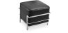 Buy SQUAR Footrest (Ottoman) - Premium Leather Black 55761 - in the EU