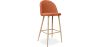 Buy Fabric Upholstered Stool - Scandinavian Design - 76cm - Bennett Orange 59356 with a guarantee