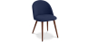 Buy Dining Chair - Upholstered in Fabric - Scandinavian Style -Bennett Dark blue 58982 with a guarantee