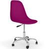 Buy Swivel office chair with casters - Brielle Mauve 59863 - in the EU