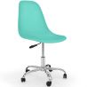 Buy Swivel office chair with casters - Brielle Turquoise 59863 in the Europe