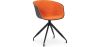 Buy Design Black Padded Office Chair with Armrests Orange 59890 in the Europe