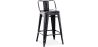 Buy Bar Stool with Backrest Industrial Design - 60cm - Metalix Industriel 58409 in the Europe