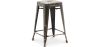 Buy Bar Stool Bistrot Metalix Industrial Design Metal - 60 cm - New Edition Metallic bronze 60122 - in the EU
