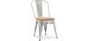 Buy Dining Chair Bistrot Metalix Industrial Metal and Light Wood - New Edition Steel 60123 - in the EU