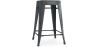 Buy Bar Stool Bistrot Metalix Industrial Design Metal - 60 cm - New Edition Dark grey 60122 in the Europe