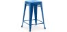 Buy Bar Stool Bistrot Metalix Industrial Design Metal - 60 cm - New Edition Dark blue 60122 in the Europe