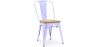 Buy Dining Chair Bistrot Metalix Industrial Metal and Light Wood - New Edition Lavander 60123 in the Europe