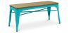 Buy Bench Bistrot Metalix Industrial Metal and Light Wood - New Edition Pastel green 60131 - in the EU