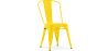 Buy Dining chair Bistrot Metalix industrial Metal - New Edition Yellow 60136 - in the EU