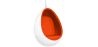 Buy Suspension Ele Chair Style - White Exterior - Fabric Orange 16504 - in the EU