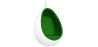 Buy Suspension Ele Chair Style - White Exterior - Fabric Green 16504 with a guarantee