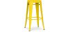 Buy Bar Stool - Industrial Design - 76cm - New Edition- Metalix Yellow 60149 with a guarantee