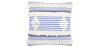 Buy Square Cotton Cushion in Boho Bali Style cover + filling - Luna Blue 60187 - in the EU