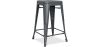 Buy Bistrot Metalix Stool Matte Metal - 60cm - New edition Dark grey 60324 - in the EU