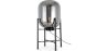 Buy Glass floor lamp in modern design, metal and glass - Crada - 75cm Smoke 60398 - in the EU