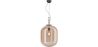 Buy Glass pendant light in modern design, metal and glass - Crada - Big Amber 60403 - in the EU