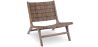 Buy Armchair in Boho Bali Style, Rattan and Teak Wood - Hewar Natural 60475 - in the EU