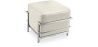 Buy SQUAR Footrest (Ottoman) - Faux Leather Ivory 55762 - in the EU