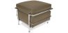 Buy SQUAR Footrest (Ottoman) - Faux Leather Taupe 13418 home delivery