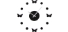 Buy 4 Butterflies Wall Clock Unique 54920 - in the EU