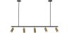 Buy Rail Ceiling Lamp - 5 Adjustable Gold Spotlights - 110CM - Lark Gold 60518 - in the EU