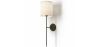Buy Lamp Wall Light - Black with Fabric Shade - Norman Black 60525 - in the EU