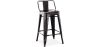 Buy Bar Stool with Backrest - Industrial Design - 60cm - New Edition - Metalix Metallic bronze 60126 in the Europe