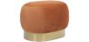 Buy Pouf Luxury Home Foot Rest - Velvet and Metal - Premium Orange 60552 - in the EU