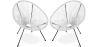 Buy  Pack Acapulco Chair x2 - Black Legs - New edition White 60611 - prices