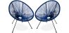 Buy  Pack Acapulco Chair x2 - Black Legs - New edition Dark blue 60611 at MyFaktory
