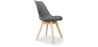 Buy Brielle Scandinavian design Chair with cushion  Dark grey 58293 home delivery