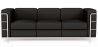 Buy 3-Seater Sofa - Upholstered in Vegan Leather - Bour Black 60659 - in the EU