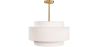 Buy Ceiling Pendant Lamp - Fabric Shade - Gerbu Aged Gold 60680 - in the EU