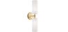 Buy Wall Lamp Aged Gold - 2-Light Wall Sconce - Ouna Aged Gold 60683 - in the EU