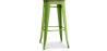 Buy Industrial Design Bar Stool - Wood & Steel - 76cm - Metalix Light green 54406 - in the EU
