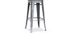 Buy Industrial Design Bar Stool - Wood & Steel - 76cm - Metalix Industriel 54406 - in the EU
