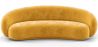 Buy Velvet Curved Sofa - 3/4 Seats - Nathan Yellow 60691 in the Europe