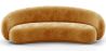Buy Velvet Curved Sofa - 3/4 Seats - Nathan Mustard 60691 in the Europe