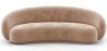 Buy Velvet Curved Sofa - 3/4 Seats - Nathan Cream 60691 with a guarantee