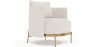 Buy Designer Armchair - Upholstered in Bouclé Fabric - Hynu White 61017 - in the EU