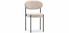 Buy Dining Chair - Upholstered in Velvet - Black Metal - Martha Beige 61003 in the Europe