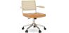 Buy Rattan Office Chair - Swivel - Sembra Brown 61143 - in the EU