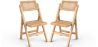 Buy 2 pack of Dining chair in Canage rattan and wood -  Bama Natural wood 61229 - in the EU