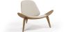 Buy Designer armchair - Scandinavian armchair - Boucle upholstery - Luna White 61247 - in the EU