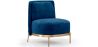 Buy Designer Armchair - Velvet Upholstered - Sabah Dark blue 61001 - in the EU