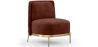 Buy Designer Armchair - Velvet Upholstered - Sabah Chocolate 61001 home delivery
